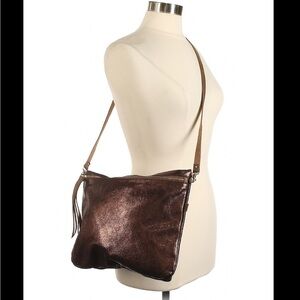 Head Regal Bronze Leather Crossbody Bag NWT